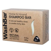 A picture of a WashBar Horse and Hound soap bar in its packaging 