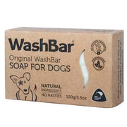 A picture of the WashBar original dog soap bar in its boxed packaging